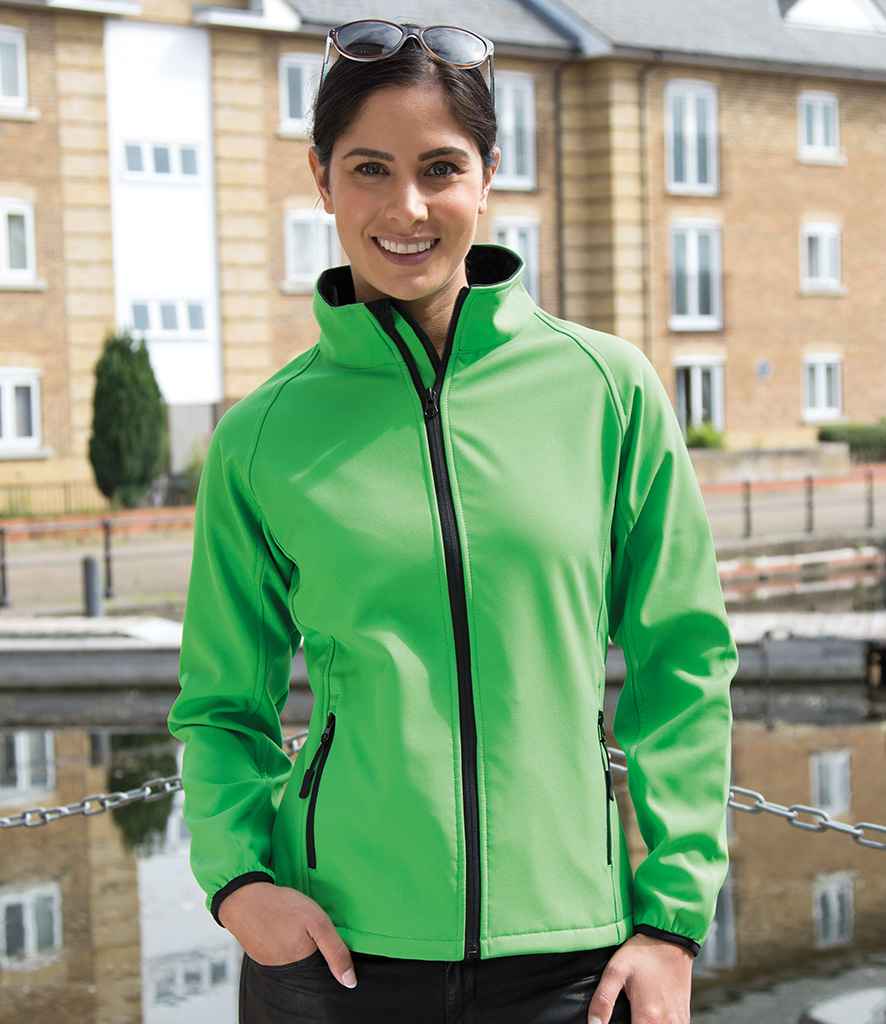 Result RS231F Vivid Green/Black Model -  Ready to be Embroidered and Printed by Custard Workwear - Cheap Personalised and Customised Workwear in Nottinghamshire, Derbyshire and Leicestershire