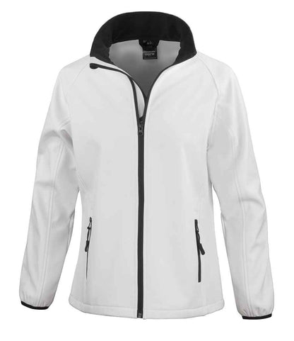 Result RS231F White/Black Front -  Ready to be Embroidered and Printed by Custard Workwear - Cheap Personalised and Customised Workwear in Nottinghamshire, Derbyshire and Leicestershire