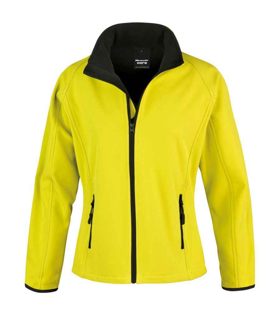 Result RS231F Yellow/Black Front -  Ready to be Embroidered and Printed by Custard Workwear - Cheap Personalised and Customised Workwear in Nottinghamshire, Derbyshire and Leicestershire