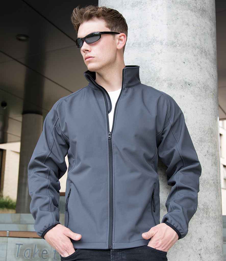 Result RS231M Charcoal/Black Model -  Ready to be Embroidered and Printed by Custard Workwear - Cheap Personalised and Customised Workwear in Nottinghamshire, Derbyshire and Leicestershire