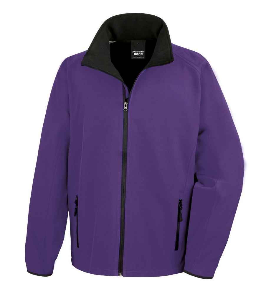 Result RS231M Purple/Black Front -  Ready to be Embroidered and Printed by Custard Workwear - Cheap Personalised and Customised Workwear in Nottinghamshire, Derbyshire and Leicestershire