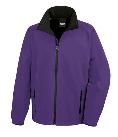 Result RS231M Purple/Black Front -  Ready to be Embroidered and Printed by Custard Workwear - Cheap Personalised and Customised Workwear in Nottinghamshire, Derbyshire and Leicestershire