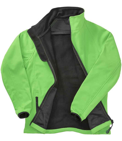 Result RS231M Vivid Green/Black Front -  Ready to be Embroidered and Printed by Custard Workwear - Cheap Personalised and Customised Workwear in Nottinghamshire, Derbyshire and Leicestershire