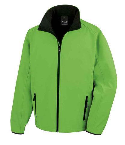 Result RS231M Vivid Green/Black Front -  Ready to be Embroidered and Printed by Custard Workwear - Cheap Personalised and Customised Workwear in Nottinghamshire, Derbyshire and Leicestershire