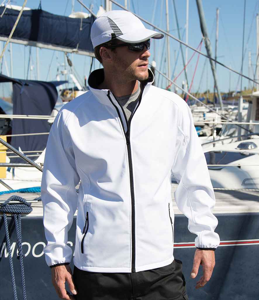 Result RS231M White/Black Model -  Ready to be Embroidered and Printed by Custard Workwear - Cheap Personalised and Customised Workwear in Nottinghamshire, Derbyshire and Leicestershire