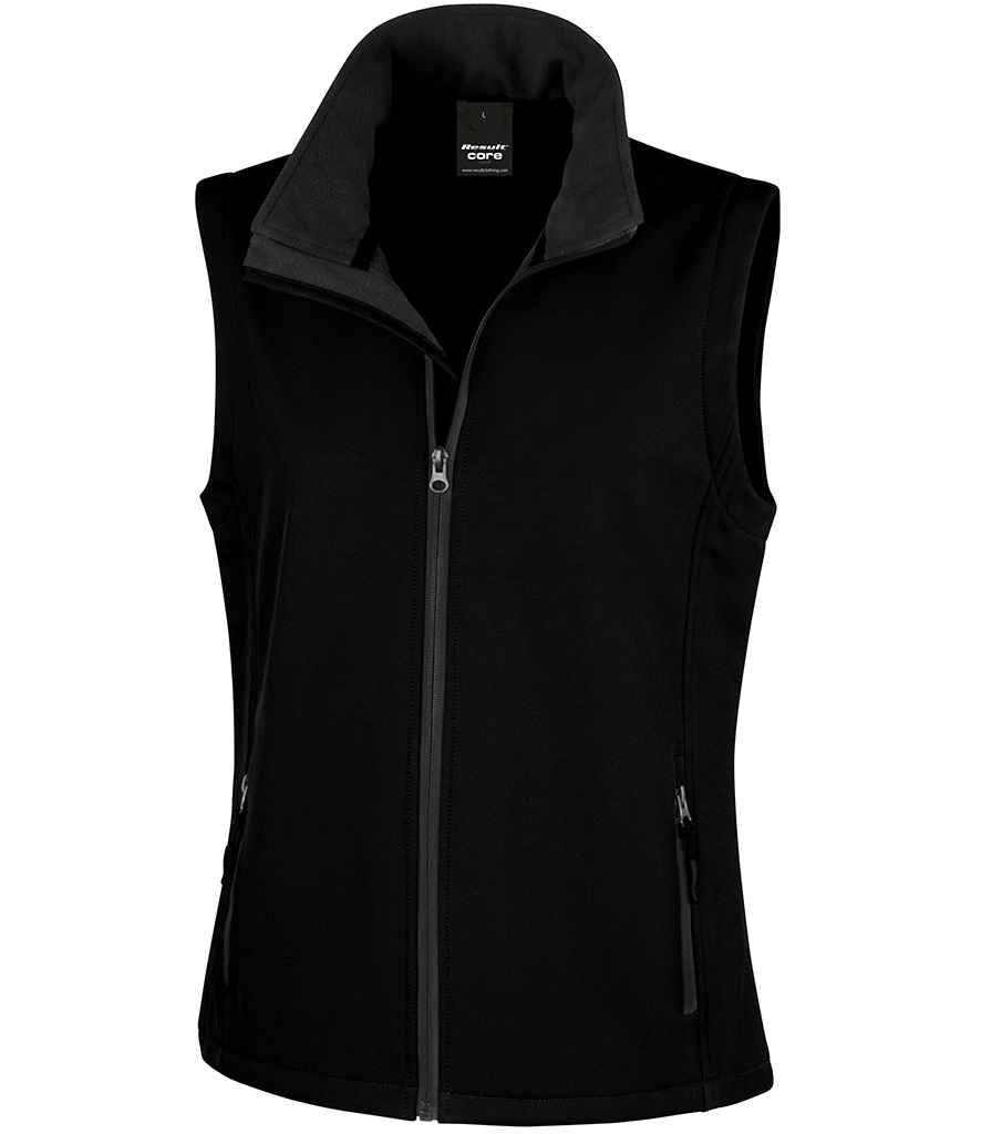 Result RS232F Black/Black Front -  Ready to be Embroidered and Printed by Custard Workwear - Cheap Personalised and Customised Workwear in Nottinghamshire, Derbyshire and Leicestershire
