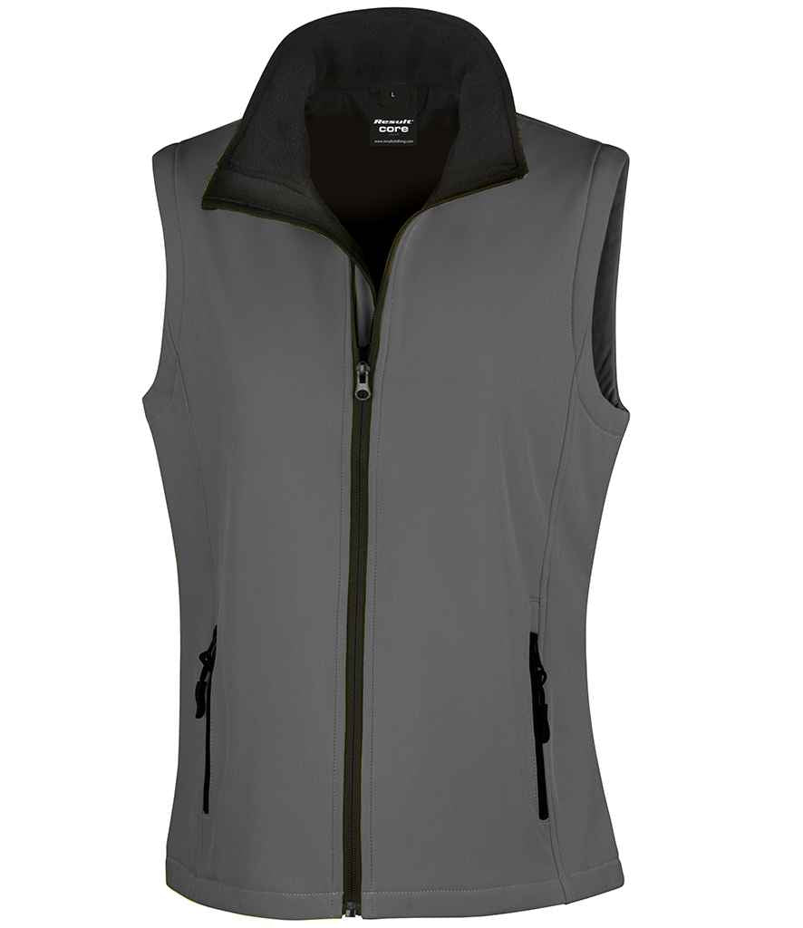Result RS232F Charcoal/Black Front -  Ready to be Embroidered and Printed by Custard Workwear - Cheap Personalised and Customised Workwear in Nottinghamshire, Derbyshire and Leicestershire