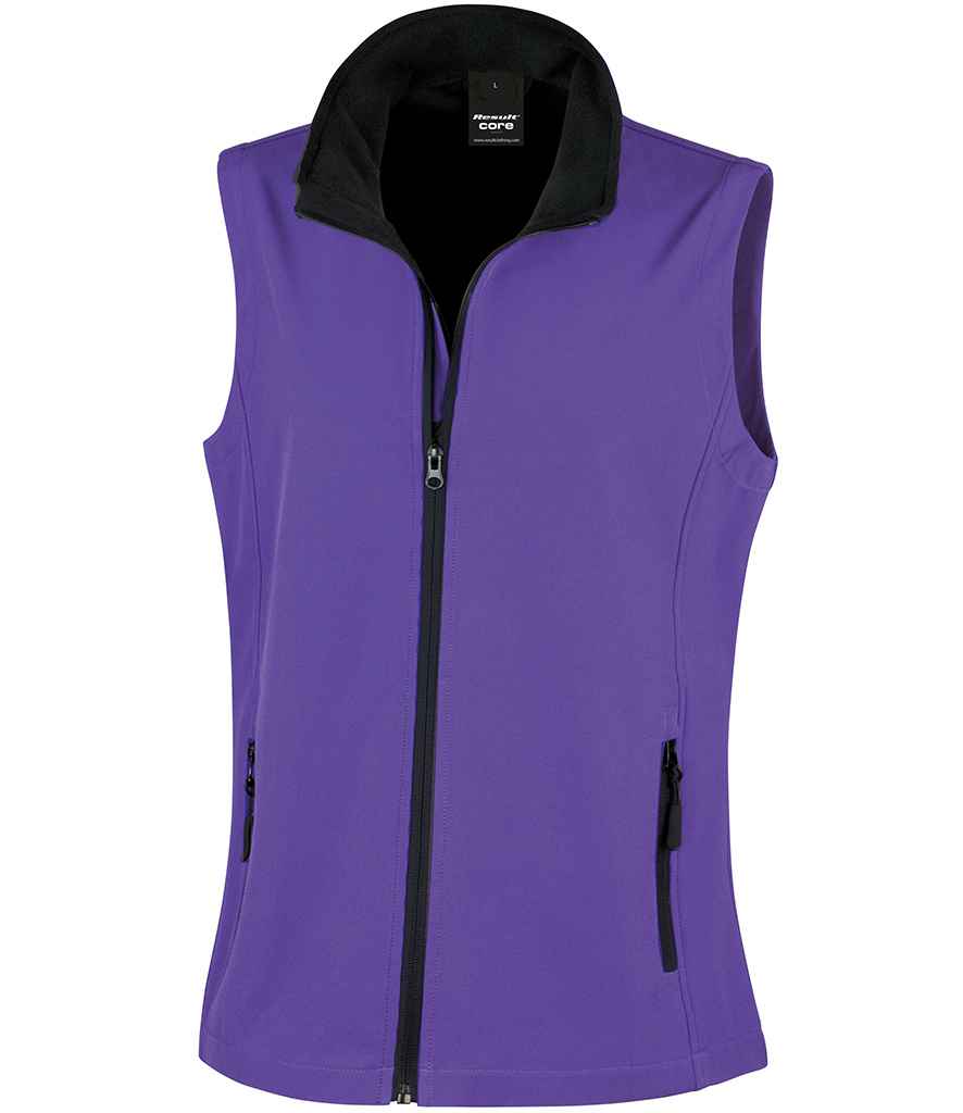 Result RS232F Purple/Black Front -  Ready to be Embroidered and Printed by Custard Workwear - Cheap Personalised and Customised Workwear in Nottinghamshire, Derbyshire and Leicestershire