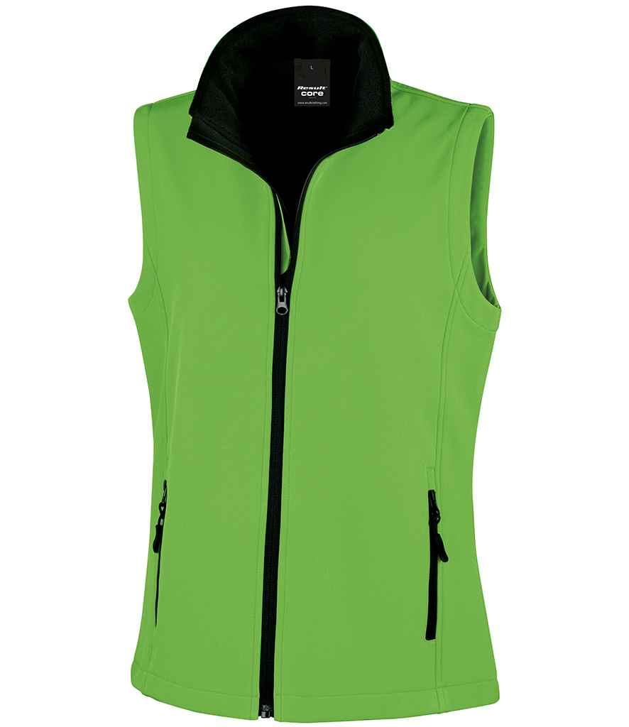 Result RS232F Vivid Green/Black Front -  Ready to be Embroidered and Printed by Custard Workwear - Cheap Personalised and Customised Workwear in Nottinghamshire, Derbyshire and Leicestershire