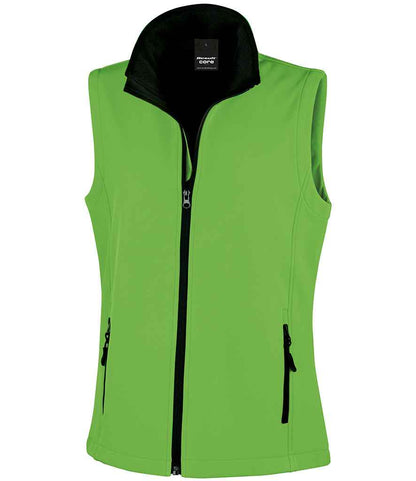 Result RS232F Vivid Green/Black Front -  Ready to be Embroidered and Printed by Custard Workwear - Cheap Personalised and Customised Workwear in Nottinghamshire, Derbyshire and Leicestershire