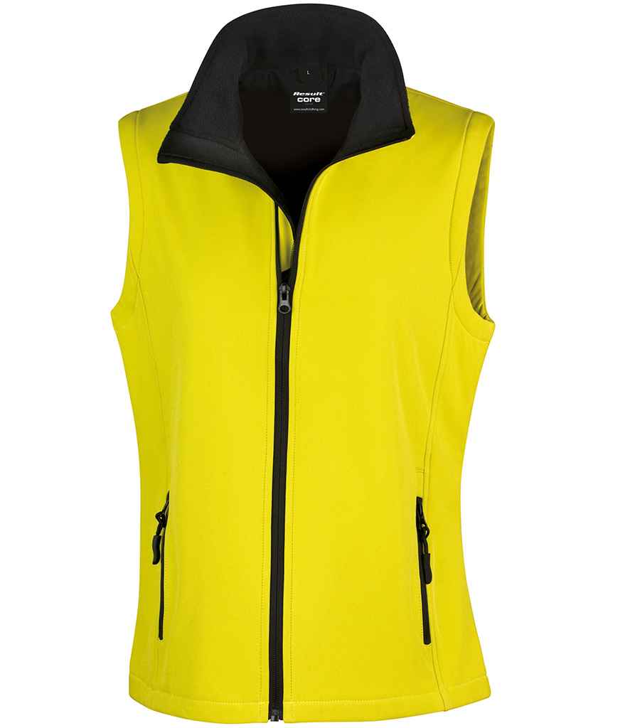 Result RS232F Yellow/Black Front -  Ready to be Embroidered and Printed by Custard Workwear - Cheap Personalised and Customised Workwear in Nottinghamshire, Derbyshire and Leicestershire
