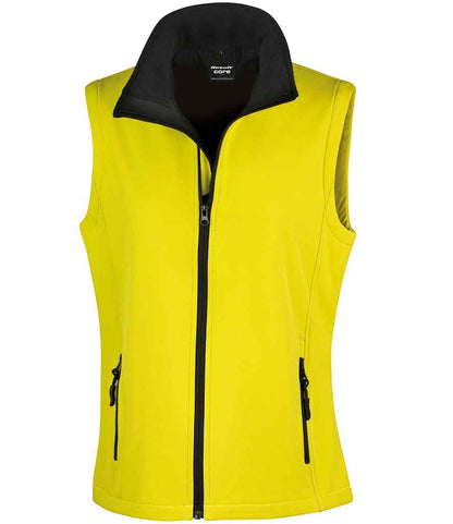Result RS232F Yellow/Black Front -  Ready to be Embroidered and Printed by Custard Workwear - Cheap Personalised and Customised Workwear in Nottinghamshire, Derbyshire and Leicestershire