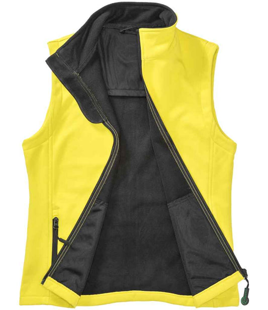 Result RS232F Yellow/Black Front -  Ready to be Embroidered and Printed by Custard Workwear - Cheap Personalised and Customised Workwear in Nottinghamshire, Derbyshire and Leicestershire