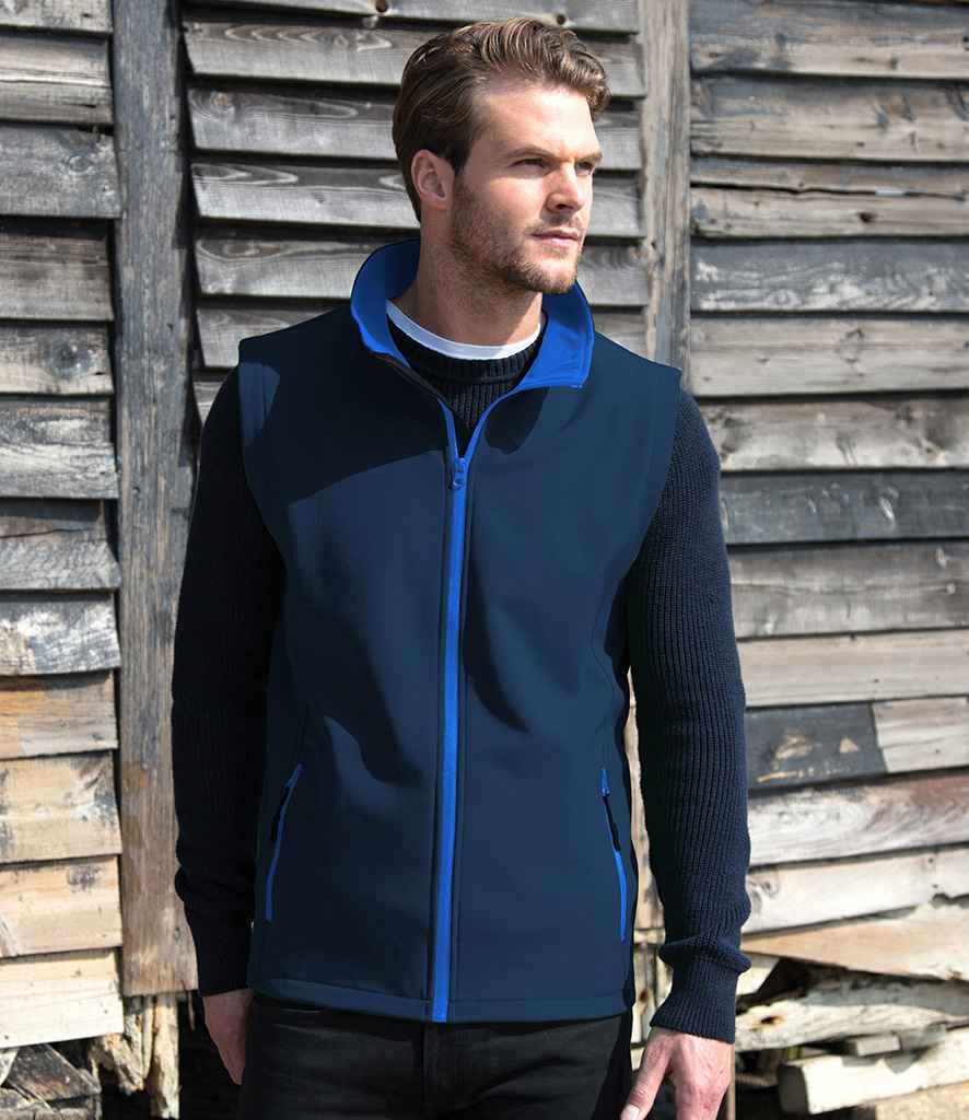 Result RS232M Navy/Royal Blue Model -  Ready to be Embroidered and Printed by Custard Workwear - Cheap Personalised and Customised Workwear in Nottinghamshire, Derbyshire and Leicestershire