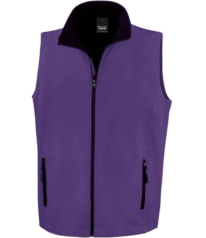 Result RS232M Purple/Black Front -  Ready to be Embroidered and Printed by Custard Workwear - Cheap Personalised and Customised Workwear in Nottinghamshire, Derbyshire and Leicestershire