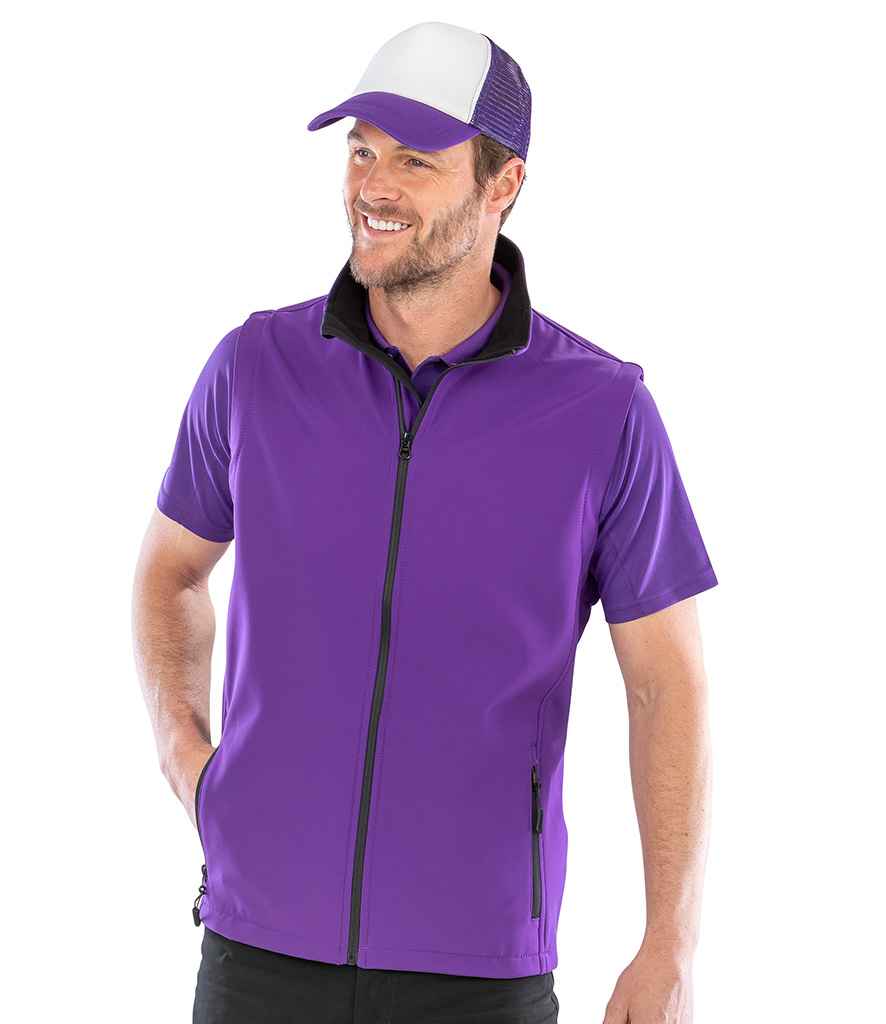 Result RS232M Purple/Black Model -  Ready to be Embroidered and Printed by Custard Workwear - Cheap Personalised and Customised Workwear in Nottinghamshire, Derbyshire and Leicestershire