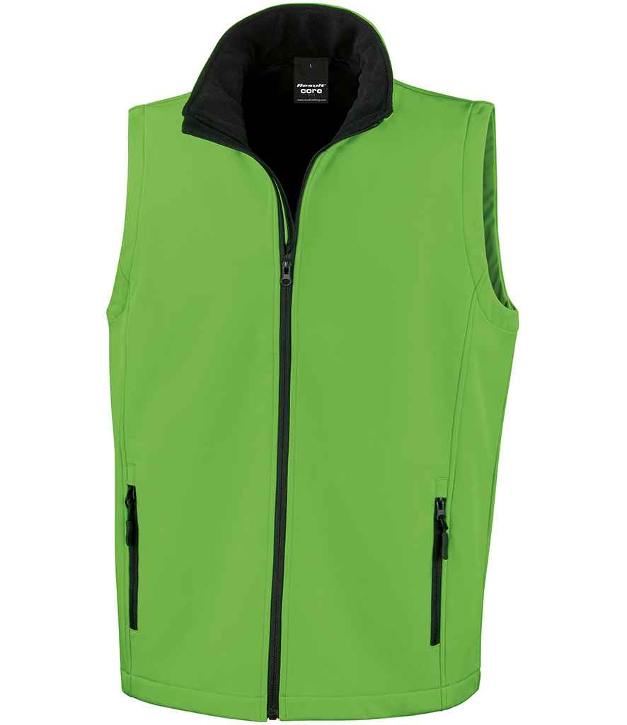 Result RS232M Vivid Green/Black Front -  Ready to be Embroidered and Printed by Custard Workwear - Cheap Personalised and Customised Workwear in Nottinghamshire, Derbyshire and Leicestershire