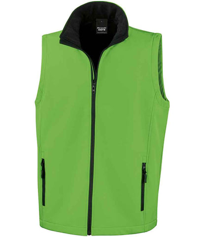 Result RS232M Vivid Green/Black Front -  Ready to be Embroidered and Printed by Custard Workwear - Cheap Personalised and Customised Workwear in Nottinghamshire, Derbyshire and Leicestershire