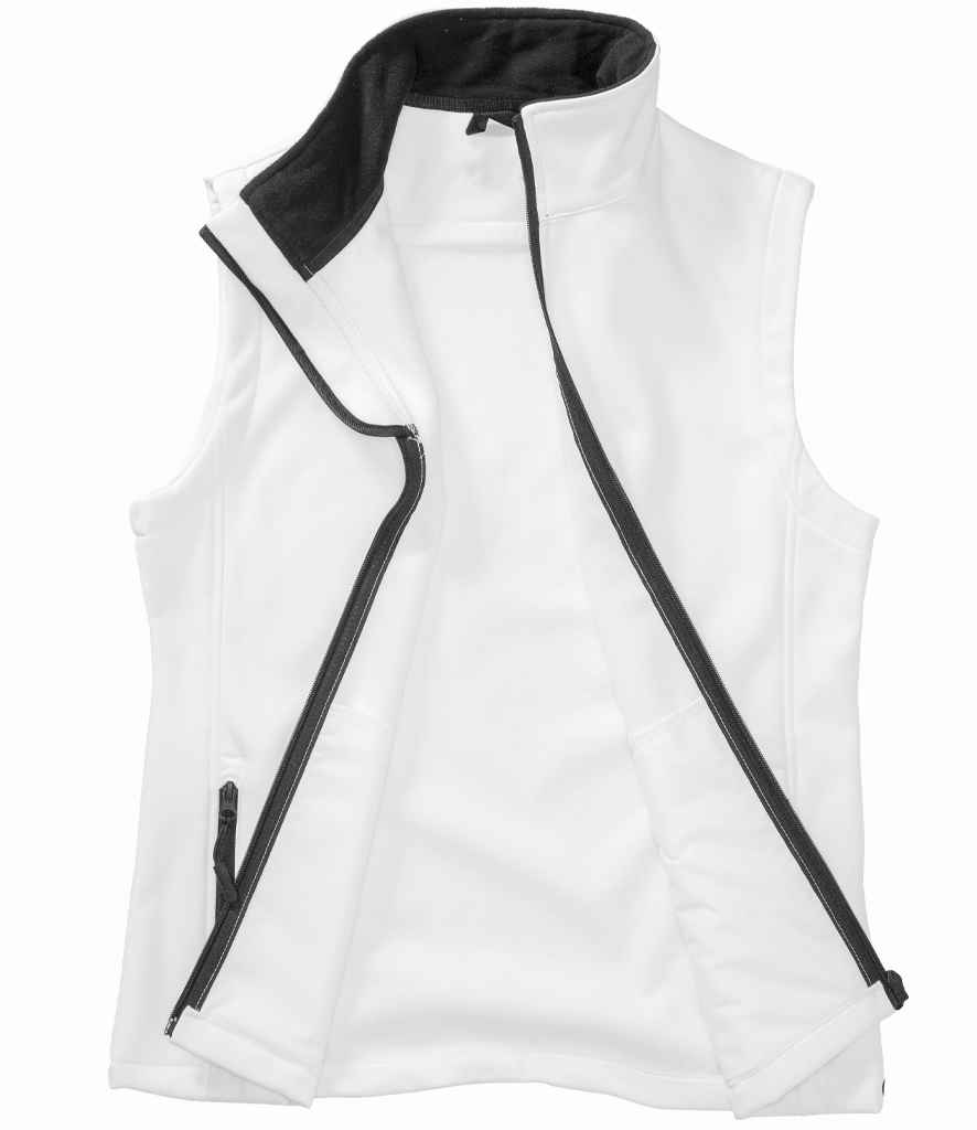 Result RS232M White/Black Front -  Ready to be Embroidered and Printed by Custard Workwear - Cheap Personalised and Customised Workwear in Nottinghamshire, Derbyshire and Leicestershire