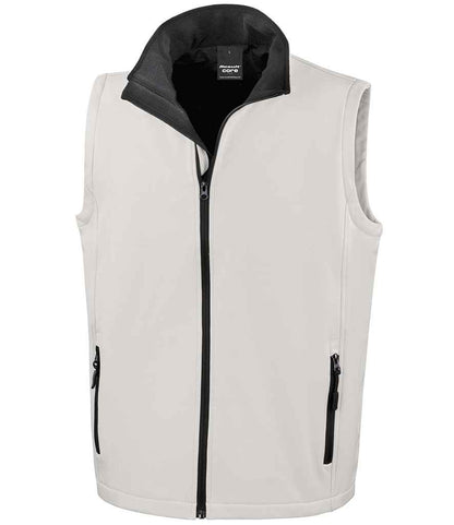 Result RS232M White/Black Front -  Ready to be Embroidered and Printed by Custard Workwear - Cheap Personalised and Customised Workwear in Nottinghamshire, Derbyshire and Leicestershire