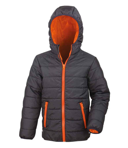 Result RS233B Black/Orange Front -  Ready to be Embroidered by Custard Workwear - Cheap Personalised and Customised Workwear in Nottinghamshire, Derbyshire and Leicestershire