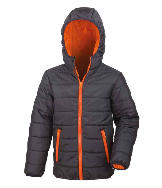 Result RS233B Black/Orange Front -  Ready to be Embroidered by Custard Workwear - Cheap Personalised and Customised Workwear in Nottinghamshire, Derbyshire and Leicestershire
