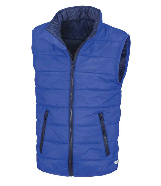 Result RS234B Royal Blue/Navy Front -  Ready to be Embroidered by Custard Workwear - Cheap Personalised and Customised Workwear in Nottinghamshire, Derbyshire and Leicestershire