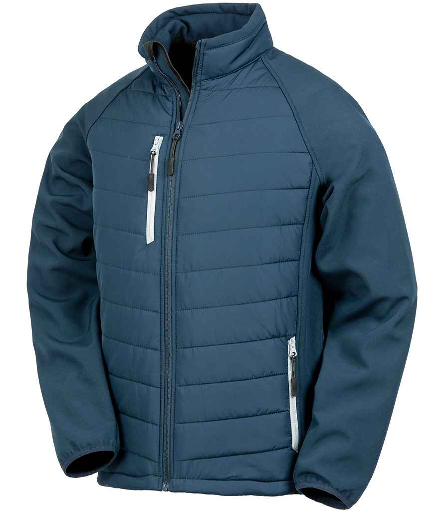 Result RS237 Navy/Grey Front -  Ready to be Embroidered and Printed by Custard Workwear - Cheap Personalised and Customised Workwear in Nottinghamshire, Derbyshire and Leicestershire