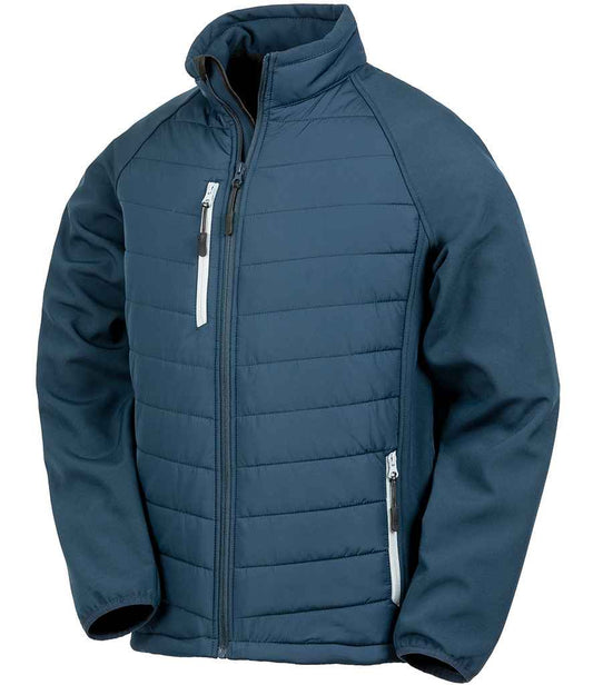 Result RS237 Navy/Grey Front -  Ready to be Embroidered and Printed by Custard Workwear - Cheap Personalised and Customised Workwear in Nottinghamshire, Derbyshire and Leicestershire