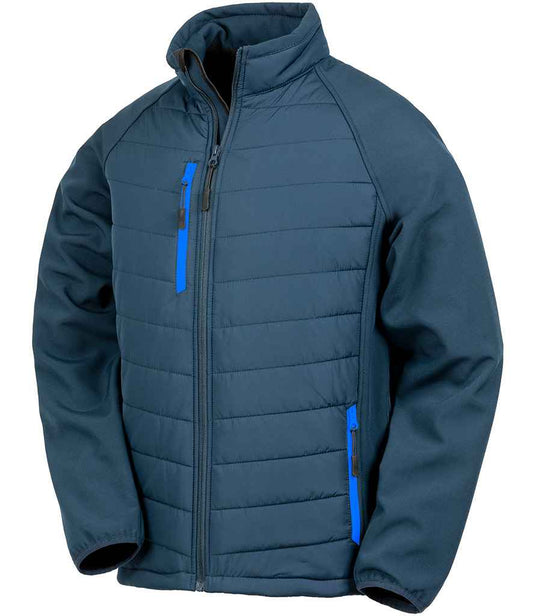 Result RS237 Navy/Royal Blue Front -  Ready to be Embroidered and Printed by Custard Workwear - Cheap Personalised and Customised Workwear in Nottinghamshire, Derbyshire and Leicestershire