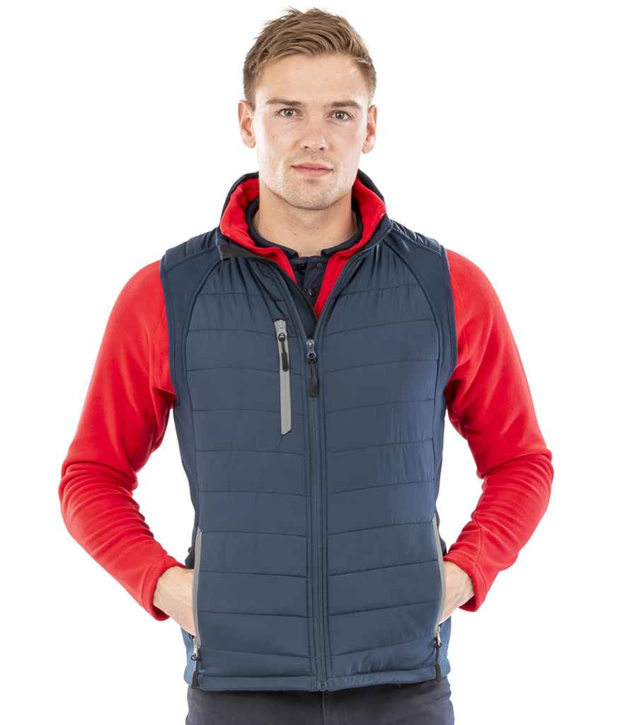 Result RS238 Navy/Grey Model -  Ready to be Embroidered and Printed by Custard Workwear - Cheap Personalised and Customised Workwear in Nottinghamshire, Derbyshire and Leicestershire