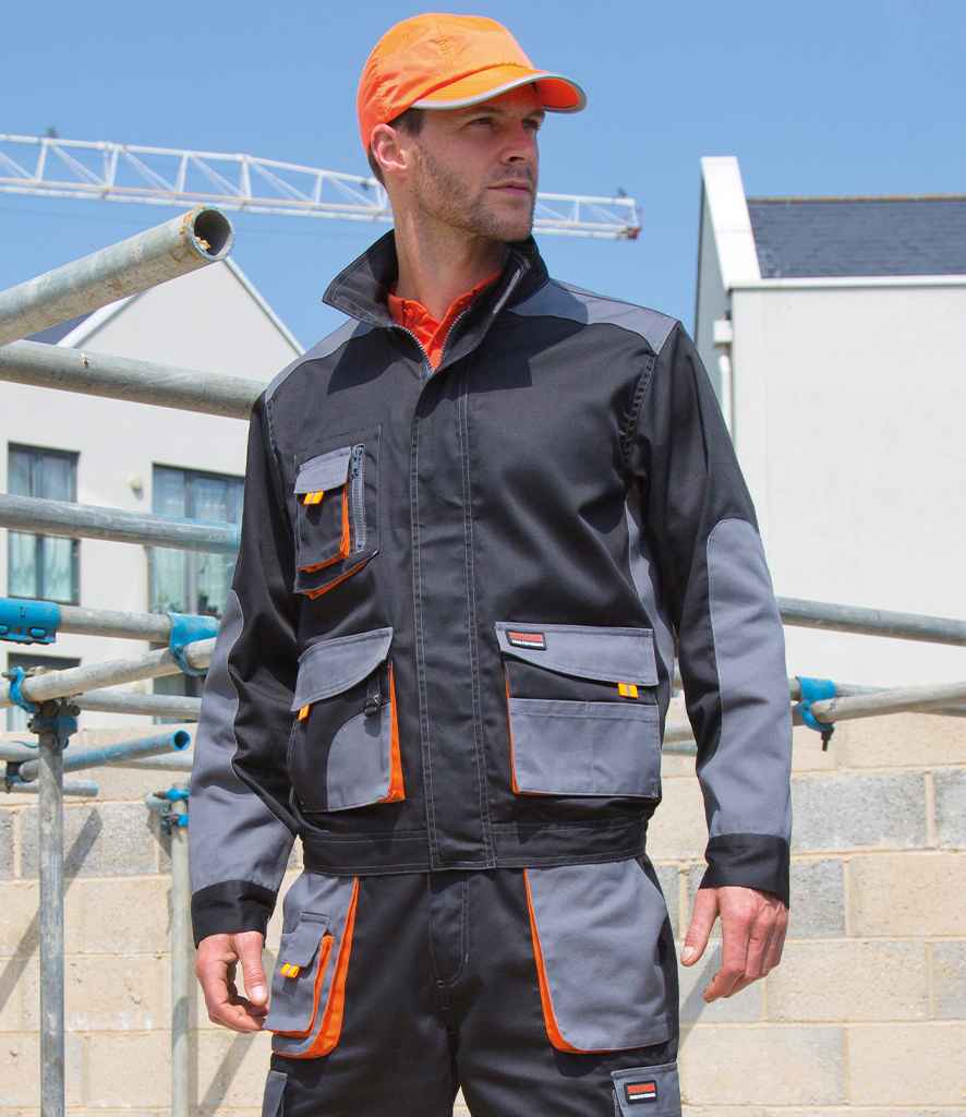 Result RS316 Black/Grey Model -  Ready to be Embroidered and Printed by Custard Workwear - Cheap Personalised and Customised Workwear in Nottinghamshire, Derbyshire and Leicestershire