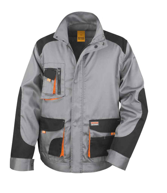 Result RS316 Grey/Black Front -  Ready to be Embroidered and Printed by Custard Workwear - Cheap Personalised and Customised Workwear in Nottinghamshire, Derbyshire and Leicestershire