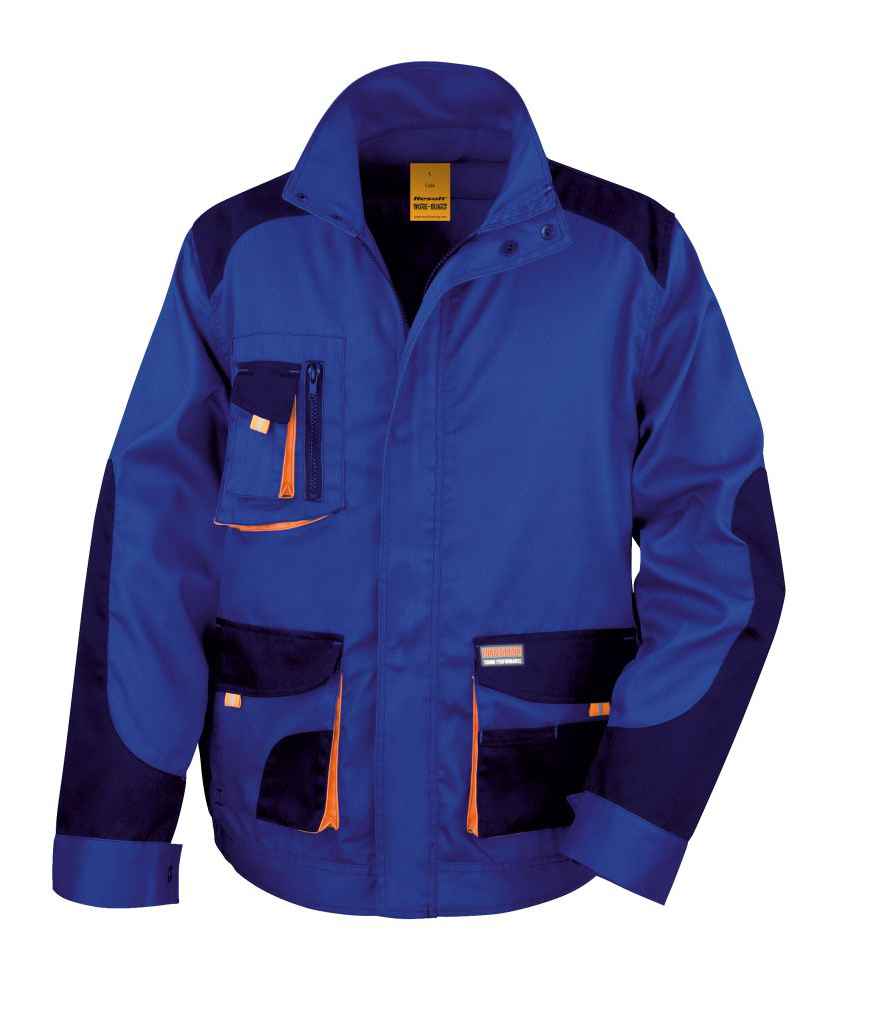 Result RS316 Royal Blue/Navy Front -  Ready to be Embroidered and Printed by Custard Workwear - Cheap Personalised and Customised Workwear in Nottinghamshire, Derbyshire and Leicestershire