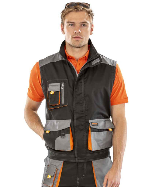 Result RS317 Black/Grey Model -  Ready to be Embroidered and Printed by Custard Workwear - Cheap Personalised and Customised Workwear in Nottinghamshire, Derbyshire and Leicestershire