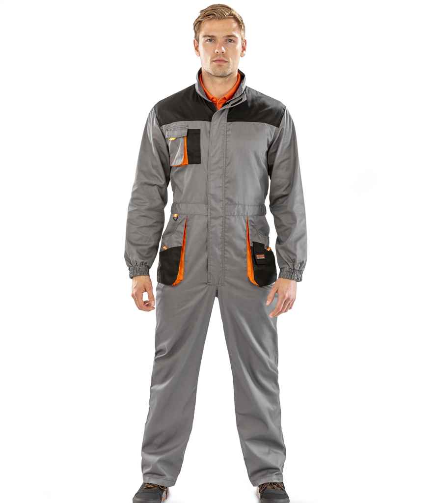 Result RS321 Grey/Black Model -  Ready to be Embroidered and Printed by Custard Workwear - Cheap Personalised and Customised Workwear in Nottinghamshire, Derbyshire and Leicestershire