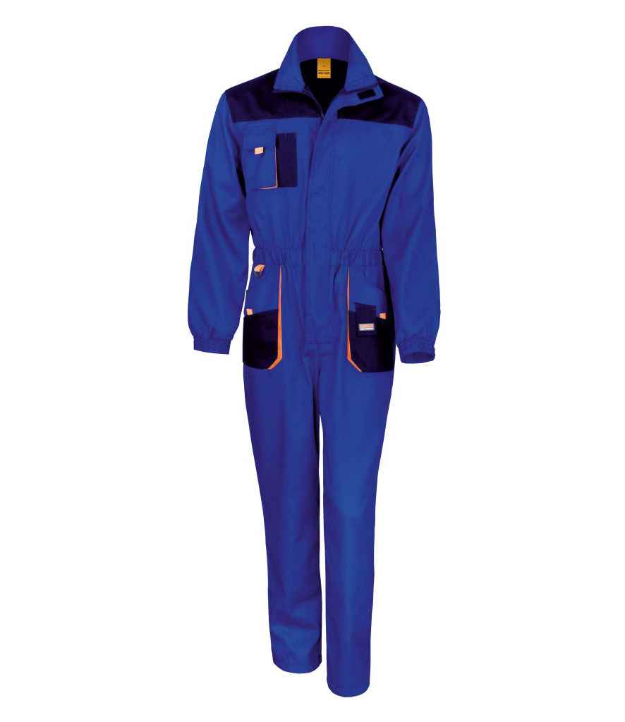 Result RS321 Royal Blue/Navy Front -  Ready to be Embroidered and Printed by Custard Workwear - Cheap Personalised and Customised Workwear in Nottinghamshire, Derbyshire and Leicestershire