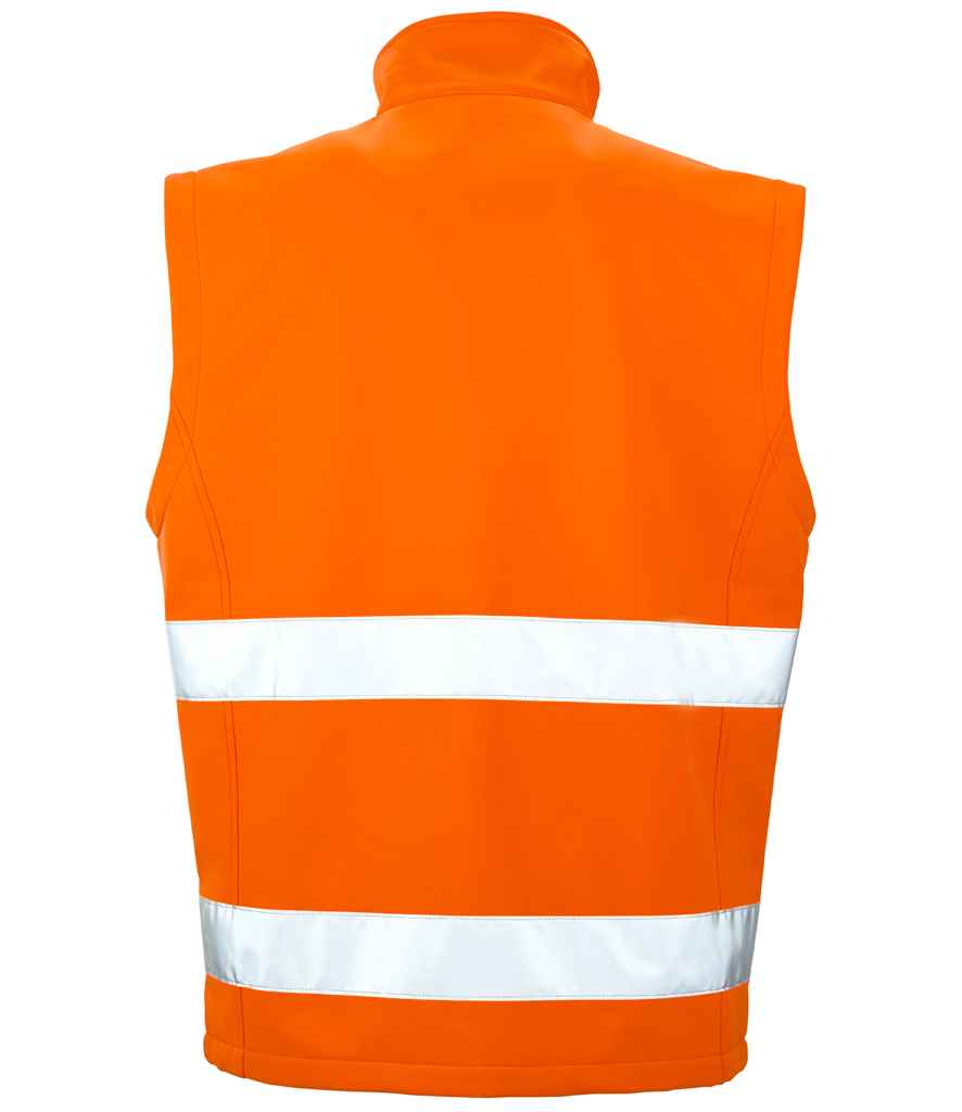 Result RS451 Fluorescent Orange/Black Back -  Ready to be Embroidered and Printed by Custard Workwear - Cheap Personalised and Customised Workwear in Nottinghamshire, Derbyshire and Leicestershire