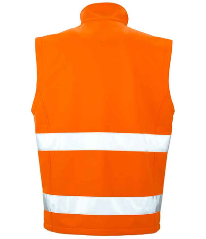 Result RS451 Fluorescent Orange/Black Back -  Ready to be Embroidered and Printed by Custard Workwear - Cheap Personalised and Customised Workwear in Nottinghamshire, Derbyshire and Leicestershire