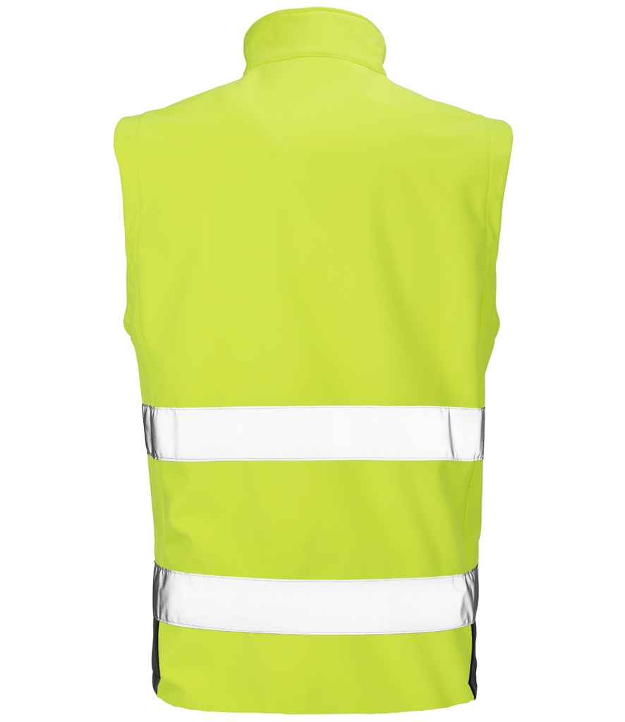 Result RS451 Fluorescent Yellow/Black Back -  Ready to be Embroidered and Printed by Custard Workwear - Cheap Personalised and Customised Workwear in Nottinghamshire, Derbyshire and Leicestershire