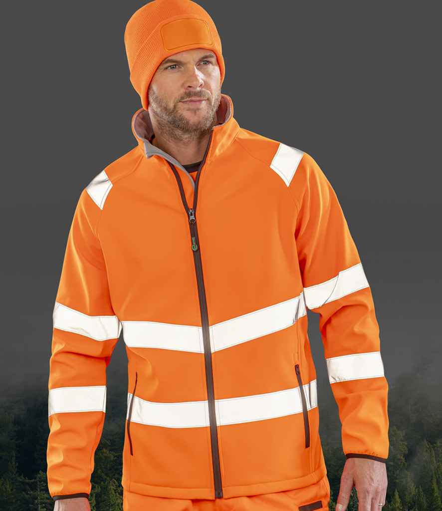 Result RS505 Fluorescent Orange Model -  Ready to be Embroidered and Printed by Custard Workwear - Cheap Personalised and Customised Workwear in Nottinghamshire, Derbyshire and Leicestershire
