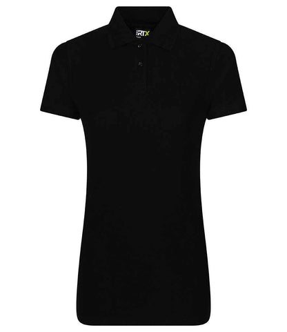Pro RTX RX101F Black Front - Ladies Polo Shirt Ready to be Embroidered and Printed by Custard Workwear - Cheap Personalised and Customised Workwear in Nottinghamshire, Derbyshire and Leicestershire