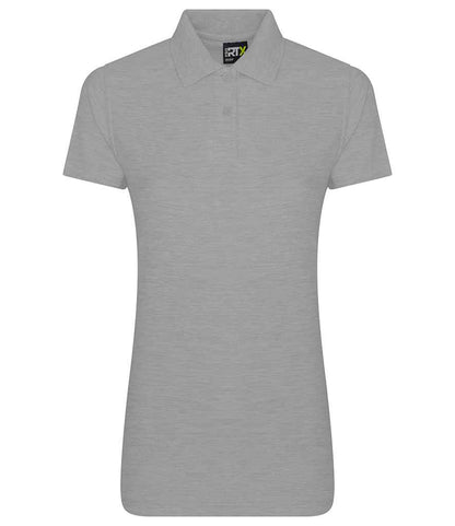 Pro RTX RX101F Heather Grey Front - Ladies Polo Shirt Ready to be Embroidered and Printed by Custard Workwear - Cheap Personalised and Customised Workwear in Nottinghamshire, Derbyshire and Leicestershire