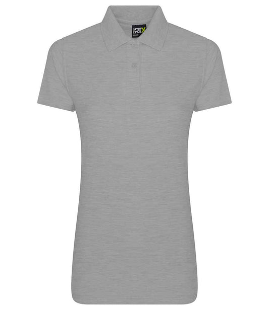 Pro RTX RX101F Heather Grey Front - Ladies Polo Shirt Ready to be Embroidered and Printed by Custard Workwear - Cheap Personalised and Customised Workwear in Nottinghamshire, Derbyshire and Leicestershire