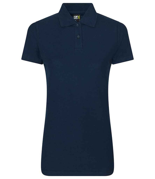 Pro RTX RX101F Navy Front - Ladies Polo Shirt Ready to be Embroidered and Printed by Custard Workwear - Cheap Personalised and Customised Workwear in Nottinghamshire, Derbyshire and Leicestershire