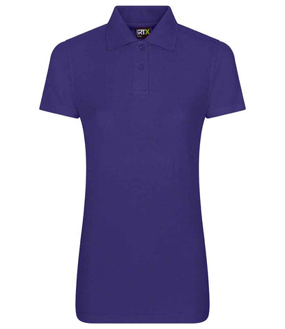 Pro RTX RX101F Purple Front - Ladies Polo Shirt Ready to be Embroidered and Printed by Custard Workwear - Cheap Personalised and Customised Workwear in Nottinghamshire, Derbyshire and Leicestershire