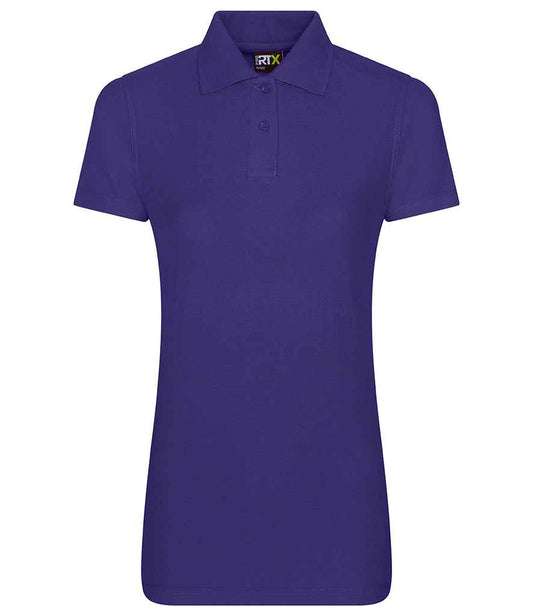 Pro RTX RX101F Purple Front - Ladies Polo Shirt Ready to be Embroidered and Printed by Custard Workwear - Cheap Personalised and Customised Workwear in Nottinghamshire, Derbyshire and Leicestershire