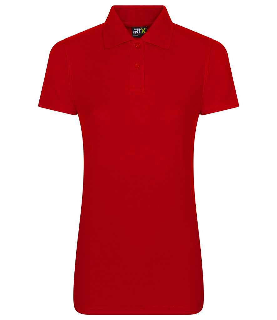 Pro RTX RX101F Red Front - Ladies Polo Shirt Ready to be Embroidered and Printed by Custard Workwear - Cheap Personalised and Customised Workwear in Nottinghamshire, Derbyshire and Leicestershire