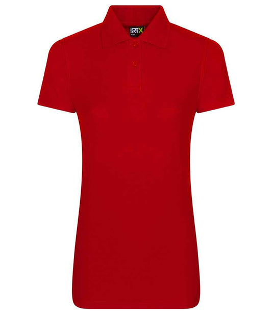 Pro RTX RX101F Red Front - Ladies Polo Shirt Ready to be Embroidered and Printed by Custard Workwear - Cheap Personalised and Customised Workwear in Nottinghamshire, Derbyshire and Leicestershire