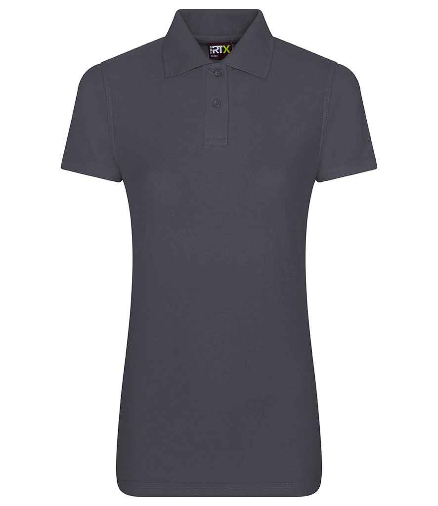 Pro RTX RX101F Solid Grey Front - Ladies Polo Shirt Ready to be Embroidered and Printed by Custard Workwear - Cheap Personalised and Customised Workwear in Nottinghamshire, Derbyshire and Leicestershire